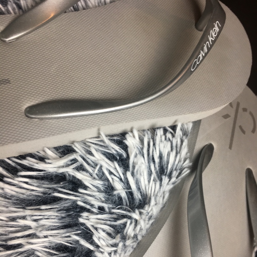 Calvin Klein flip flops